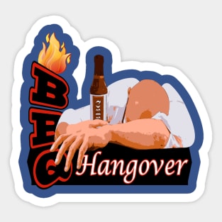 BBQ Hangover Grill Smoke Sticker